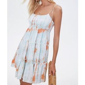 Tie Dye Babydoll Cami Dress